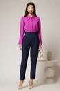 Camasa mov eleganta cu guler ascutit si mansete late, 3, dyfashion.ro