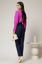 Camasa mov eleganta cu guler ascutit si mansete late, 2, dyfashion.ro
