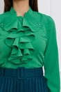 Camasa office verde cu jabou