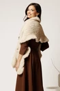 Capa scurta ivory din blana, 2, dyfashion.ro