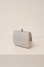 Clutch argintiu cu fir lurex si inchidere metalica cu strasuri, 2, dyfashion.ro