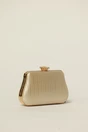Clutch auriu cu inchidere metalica decorativa, 2, dyfashion.ro