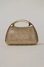 Clutch auriu cu pietre stralucitoare si maner metalic, 2, dyfashion.ro