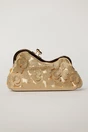 Clutch auriu decorat cu inimioare si cristale stralucitoare, 1, dyfashion.ro