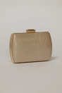 Clutch auriu din material textil stralucitor, 2, dyfashion.ro