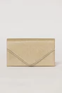 Clutch auriu elegant cu clapeta decorata cu strasuri, 1, dyfashion.ro