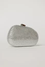 Clutch elegant argintiu cu cristale stralucitoare, 2, dyfashion.ro