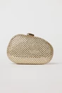 Clutch elegant auriu cu cristale stralucitoare, 1, dyfashion.ro