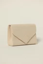 Clutch elegant bej cu textura fina, 2, dyfashion.ro