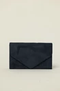 Clutch elegant bleumarin cu textura fina, 1, dyfashion.ro