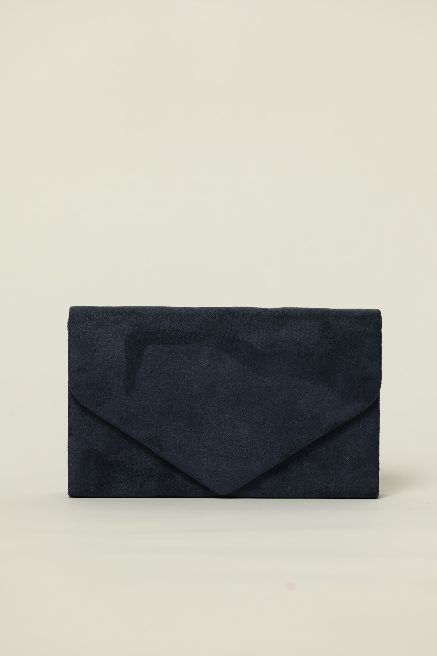 Clutch elegant bleumarin cu textura fina