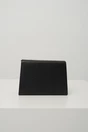 Clutch elegant din glitter negru cu forma patrata