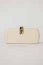 Clutch elegant ivoar cu inchidere metalica dubla, 1, dyfashion.ro