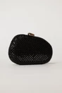Clutch elegant negru cu cristale stralucitoare, 2, dyfashion.ro