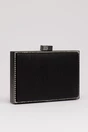 Clutch elegant negru cu pietricele stralucitoare, 1, dyfashion.ro