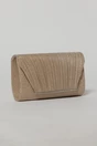 Clutch elegant rose din lurex si detalii plisate, 1, dyfashion.ro