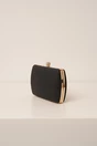 Clutch negru cu fir lurex si inchidere metalica cu strasuri, 2, dyfashion.ro