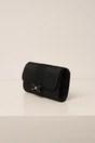 Clutch negru cu glitter si funda, 2, dyfashion.ro