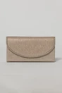 Clutch nude elegant cu clapeta curbata decorata cu strasuri, 1, dyfashion.ro