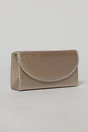 Clutch nude elegant cu clapeta curbata decorata cu strasuri, 2, dyfashion.ro