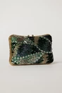 Clutch verde de ocazie cu margele si paiete, 2, dyfashion.ro