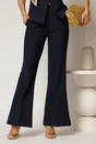Compleu bleumarin cu vesta cambrata si pantaloni usor evazati, 2, dyfashion.ro