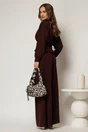 Compleu bordo cu jacheta si pantaloni evazati cu pliuri, 2, dyfashion.ro