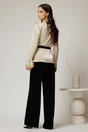 Compleu dama cu bluza aurie si pantalon din catifea, 2, dyfashion.ro