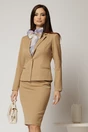 Compleu DY Fashion bej clasic din sacou si fusta office, 1, dyfashion.ro