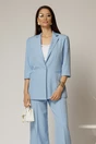 Compleu DY Fashion bleu din sacou si pantalon, 3, dyfashion.ro