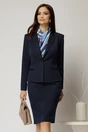 Compleu DY Fashion bleumarin clasic din sacou si fusta office, 1, dyfashion.ro