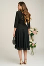 Compleu DY Fashion elegant negru cu fusta din voal si sacou din stofa