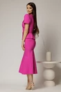 Compleu DY Fashion fucsia din sacou cu peplum si fusta in clini, 2, dyfashion.ro