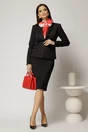 Compleu DY Fashion negru clasic din sacou si fusta office, 3, dyfashion.ro