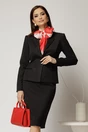 Compleu DY Fashion negru clasic din sacou si fusta office, 1, dyfashion.ro