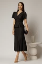 Compleu DY Fashion negru din sacou cu peplum si fusta in clini, 3, dyfashion.ro