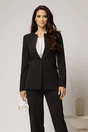 Compleu DY Fashion negru din sacou si pantalon si inchidere la un nasture, 4, dyfashion.ro