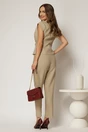 Compleu DY Fashion office bej cu vesta si pantaloni, 2, dyfashion.ro