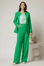 Compleu DY Fashion verde din sacou si pantalon si inchidere la un nasture, 4, dyfashion.ro