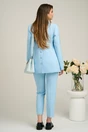 Compleu LaDonna office din stofa bleu cu sacou si pantaloni