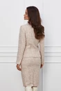 Compleu Leonard Collection bej din tweed cu fusta si sacou
