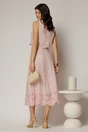 Compleu roz din poplin format din fusta clos si top scurt, 2, dyfashion.ro
