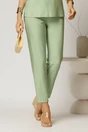 Compleu verde fistic din vascoza cu bluza fara maneci si pantalon lejer, 4, dyfashion.ro