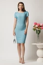 Compleu verde menta cu rochie midi conica si sacou cu broderie- LaDonna, 5, dyfashion.ro