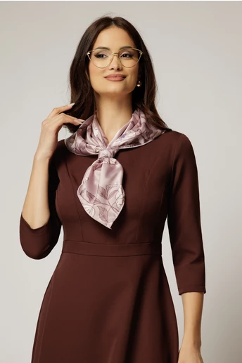 Esarfa imprimeu roz prafuit