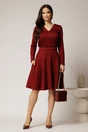 Fusta DY Fashion bordo scurta din tricot cu buzunare, 1, dyfashion.ro
