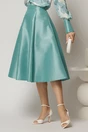 Fusta DY Fashion clos din tafta turcoaz, 1, dyfashion.ro