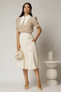 Fusta DY Fashion unt ivoar cu aplicatii florale, 3, dyfashion.ro