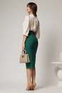 Fusta DY Fashion verde midi conica office, 2, dyfashion.ro