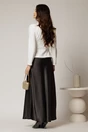 Fusta lunga neagra din satin, 2, dyfashion.ro